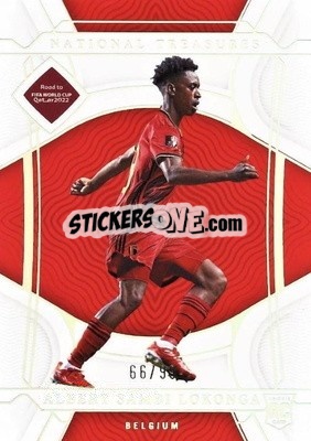 Sticker Albert Sambi Lokonga - National Treasures Road to FIFA World Cup 2022 n. 12 - Panini