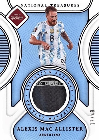 Sticker Alexis Mac Allister - National Treasures Road to FIFA World Cup 2022 n. CM-AMA - Panini