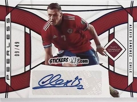 Sticker Alexis Sanchez - National Treasures Road to FIFA World Cup 2022 n. PS-ASZ - Panini