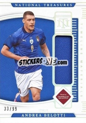 Sticker Andrea Belotti - National Treasures Road to FIFA World Cup 2022 - Panini