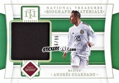 Sticker Andres Guardado - National Treasures Road to FIFA World Cup 2022 n. BM-AGU - Panini