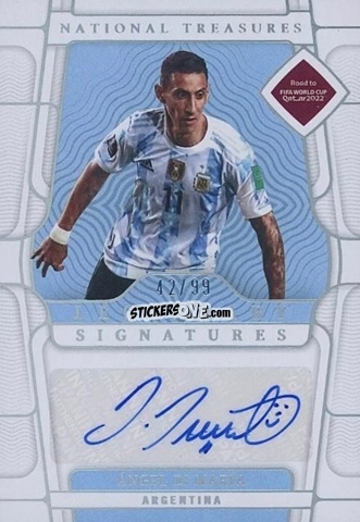 Sticker Angel Di Maria - National Treasures Road to FIFA World Cup 2022 n. LS-ADM - Panini