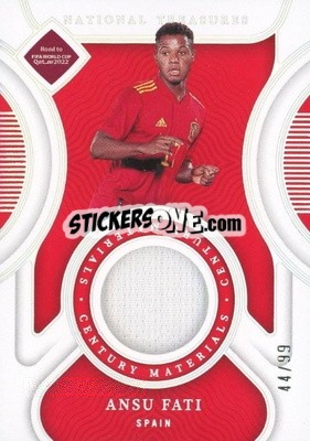 Sticker Ansu Fati - National Treasures Road to FIFA World Cup 2022 - Panini