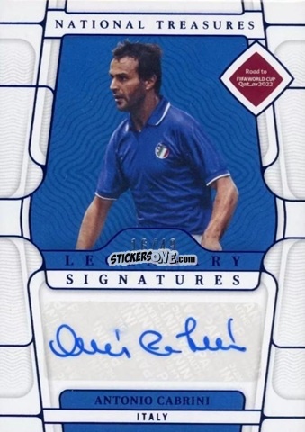 Sticker Antonio Cabrini - National Treasures Road to FIFA World Cup 2022 n. LS-CAB - Panini