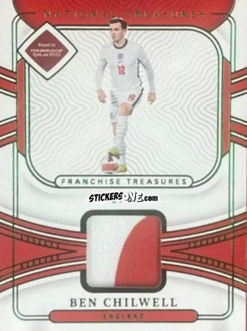Sticker Ben Chilwell - National Treasures Road to FIFA World Cup 2022 n. FT-BC - Panini