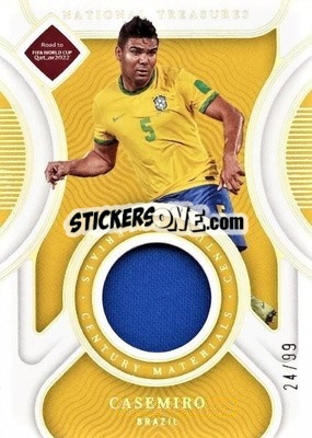 Sticker Casemiro  - National Treasures Road to FIFA World Cup 2022 n. CM-C - Panini