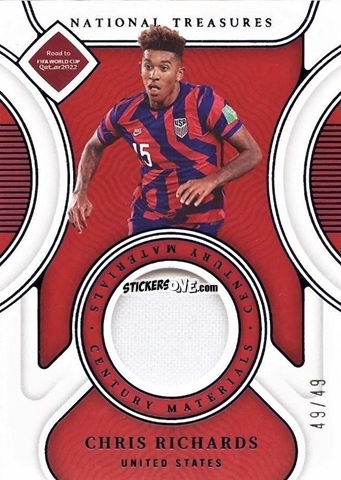 Sticker Chris Richards - National Treasures Road to FIFA World Cup 2022 n. CM-CRD - Panini