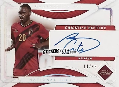 Sticker Christian Benteke - National Treasures Road to FIFA World Cup 2022 n. DI-CB - Panini