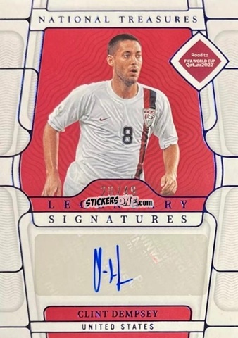 Sticker Clint Dempsey - National Treasures Road to FIFA World Cup 2022 n. LS-CD - Panini