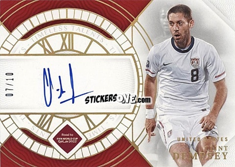 Sticker Clint Dempsey - National Treasures Road to FIFA World Cup 2022 n. TS-CD - Panini