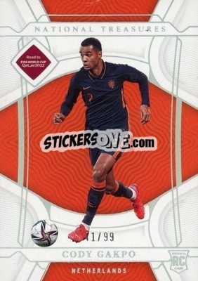 Sticker Cody Gakpo - National Treasures Road to FIFA World Cup 2022 n. 90 - Panini