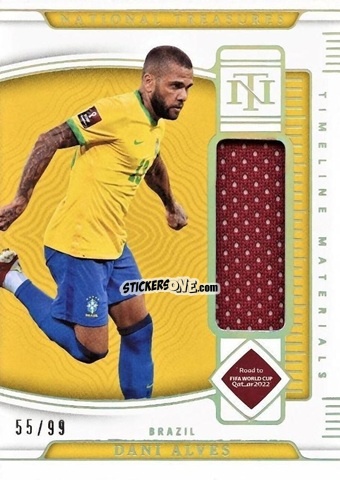 Sticker Dani Alves - National Treasures Road to FIFA World Cup 2022 n. TM-ALV - Panini