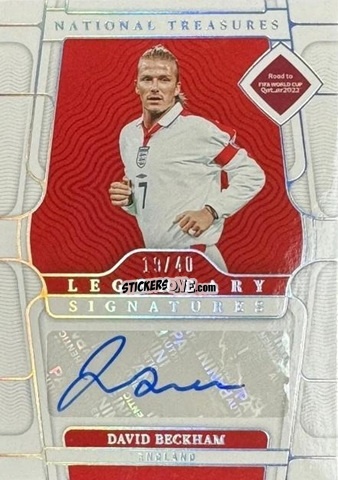 Sticker David Beckham - National Treasures Road to FIFA World Cup 2022 n. LS-DBE - Panini