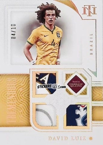 Sticker David Luiz - National Treasures Road to FIFA World Cup 2022 n. TT-DL - Panini