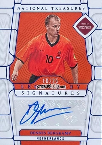Sticker Dennis Bergkamp - National Treasures Road to FIFA World Cup 2022 n. LS-DB - Panini