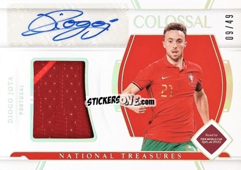 Sticker Diogo Jota - National Treasures Road to FIFA World Cup 2022 n. CS-DJO - Panini