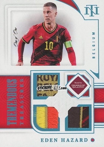 Sticker Eden Hazard - National Treasures Road to FIFA World Cup 2022 n. TT-EHZ - Panini