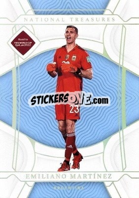 Sticker Emiliano Martinez - National Treasures Road to FIFA World Cup 2022 n. 1 - Panini