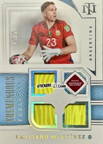 Sticker Emiliano Martinez - National Treasures Road to FIFA World Cup 2022 n. TT-EMI - Panini
