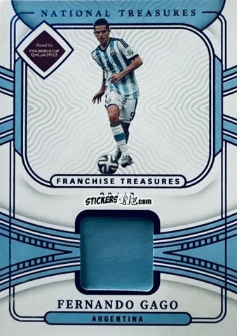 Sticker Fernando Gago - National Treasures Road to FIFA World Cup 2022 n. FT-FG - Panini