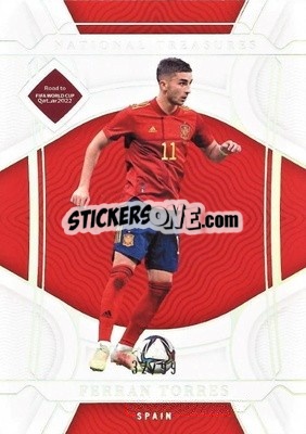 Sticker Ferran Torres - National Treasures Road to FIFA World Cup 2022 n. 125 - Panini