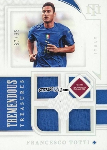 Sticker Francesco Totti - National Treasures Road to FIFA World Cup 2022 n. TT-TOT - Panini