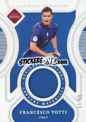 Sticker Francesco Totti - National Treasures Road to FIFA World Cup 2022 n. CM-TOT - Panini