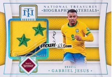 Sticker Gabriel Jesus - National Treasures Road to FIFA World Cup 2022 n. BM-GJ - Panini