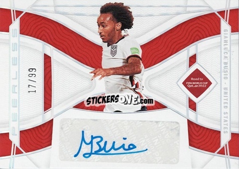 Sticker Gianluca Busio - National Treasures Road to FIFA World Cup 2022 n. PS-GBU - Panini