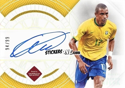 Sticker Gilberto Silva - National Treasures Road to FIFA World Cup 2022 n. TS-GBS - Panini