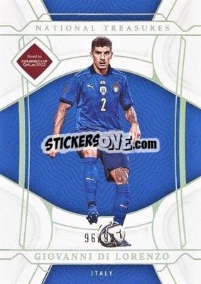 Figurina Giovanni Di Lorenzo - National Treasures Road to FIFA World Cup 2022 - Panini