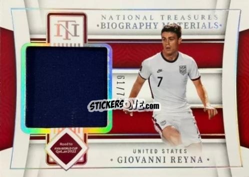 Sticker Giovanni Reyna - National Treasures Road to FIFA World Cup 2022 n. BM-REY - Panini