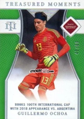 Sticker Guillermo Ochoa - National Treasures Road to FIFA World Cup 2022 n. 177 - Panini