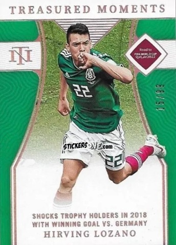 Sticker Hirving Lozano - National Treasures Road to FIFA World Cup 2022 n. 178 - Panini