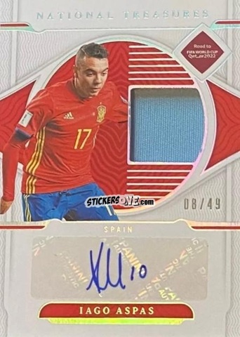 Sticker Iago Aspas - National Treasures Road to FIFA World Cup 2022 n. MS-IAG - Panini