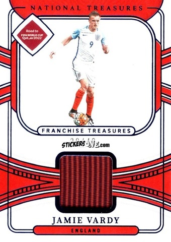 Sticker Jamie Vardy - National Treasures Road to FIFA World Cup 2022 n. FT-JVA - Panini