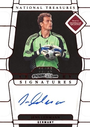 Sticker Jens Lehmann - National Treasures Road to FIFA World Cup 2022 n. LS-LEH - Panini