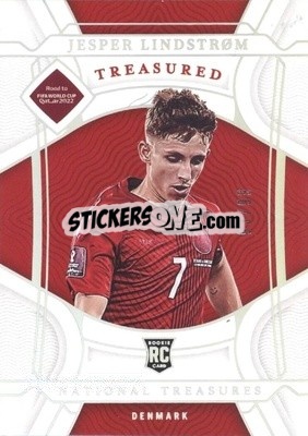 Sticker Jesper Lindstrom - National Treasures Road to FIFA World Cup 2022 n. 195 - Panini
