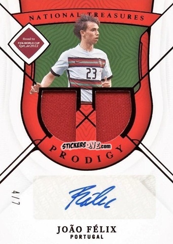 Sticker Joao Felix - National Treasures Road to FIFA World Cup 2022 n. PA-JF - Panini
