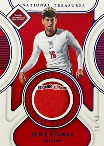 Sticker John Stones - National Treasures Road to FIFA World Cup 2022 n. CM-JST - Panini