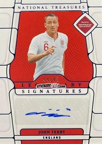 Sticker John Terry - National Treasures Road to FIFA World Cup 2022 n. LS-JT - Panini