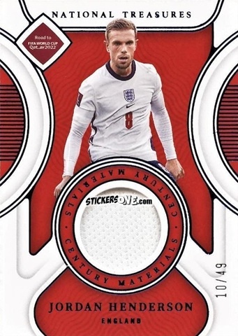 Sticker Jordan Henderson - National Treasures Road to FIFA World Cup 2022 n. CM-JHE - Panini