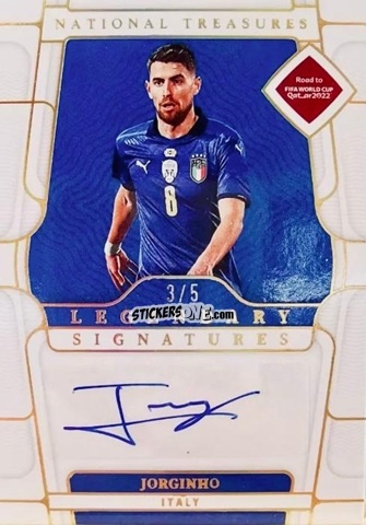 Sticker Jorginho - National Treasures Road to FIFA World Cup 2022 n. LS-J - Panini