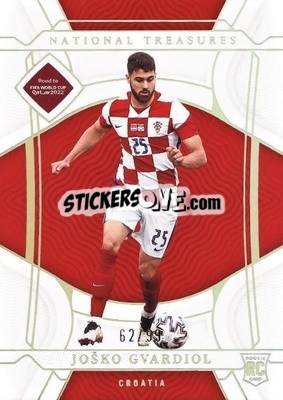 Sticker Josko Gvardiol - National Treasures Road to FIFA World Cup 2022 n. 33 - Panini