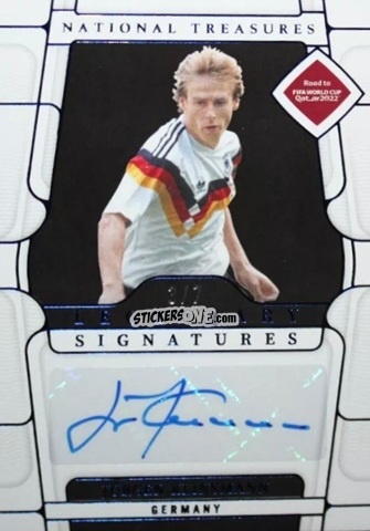 Sticker Jurgen Klinsmann - National Treasures Road to FIFA World Cup 2022 n. LS-JK - Panini