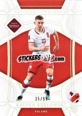 Sticker Kacper Kozlowski - National Treasures Road to FIFA World Cup 2022 - Panini