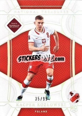 Sticker Kacper Kozlowski - National Treasures Road to FIFA World Cup 2022 n. 103 - Panini
