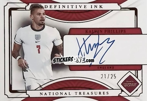 Sticker Kalvin Phillips - National Treasures Road to FIFA World Cup 2022 n. DI-KAP - Panini