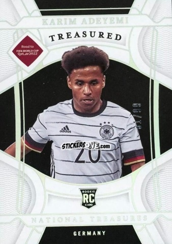 Sticker Karim Adeyemi - National Treasures Road to FIFA World Cup 2022 n. 197 - Panini