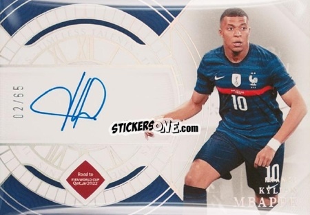 Sticker Kylian Mbappe - National Treasures Road to FIFA World Cup 2022 n. TS-KM - Panini